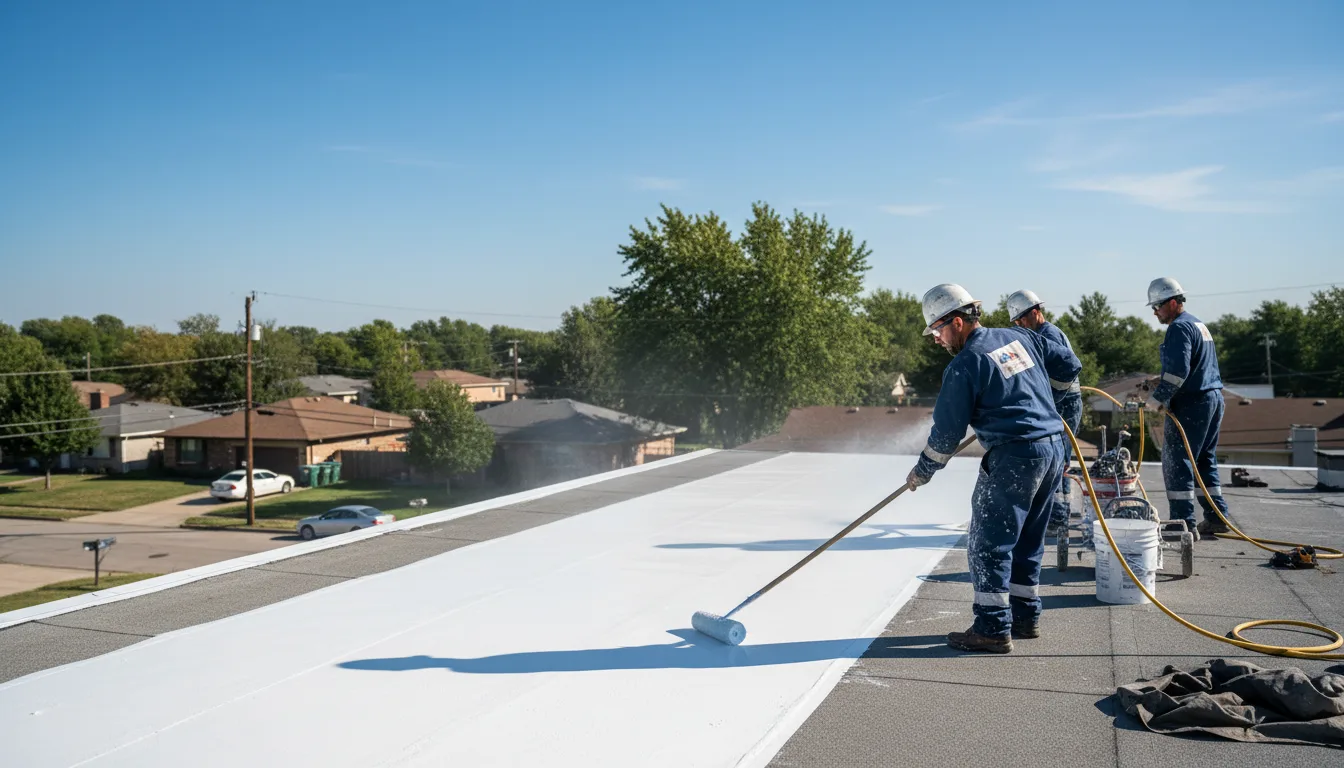 Commercial roof coating in Barrington, NJ near me